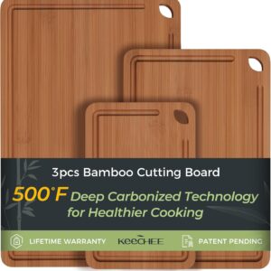 Bamboo Cutting Board, Durable Wood